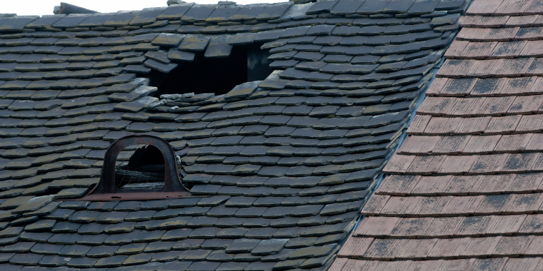 storm damaged roof repair wilmington nc